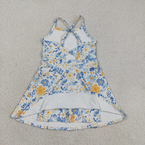 Vestido Deportivo Corto sin Mangas con Flores para Bebés y Niñas - Product Image 2