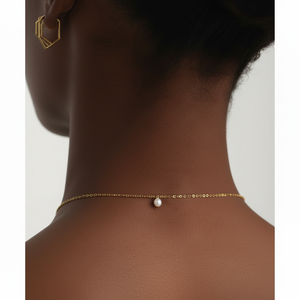 Chaîne de rallonge audacieuse plaquée or pour homme, style religieux tendance avec diamants et perles, idéale pour mariage, anniversaire, fiançailles, fête, cadeau - Product Image 1