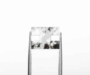 1.71 CT 10.1x8.0mm Lab Grown D Color H Shaped <b>Initial</b> Diamond Pendant <b>Ring</b> with IGI Certification - Product Image 3