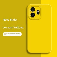 Coque de protection pour téléphone portable OnePlus 15T, en silicone liquide, bords droits, protection intégrale, antichoc, design uni
