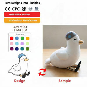 Custom Plush Toys Doll Wholesale Cute Bird Biqu Panda Camel Baby Sleeping <strong>Teddy</strong> Bear 3D Toy Birthday Mesh Lining Custom Clothes - Product Image 1