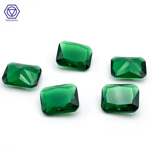 稀有批发价格高品质玻璃石各种尺寸珠宝玻璃宝石中国宝石绿色