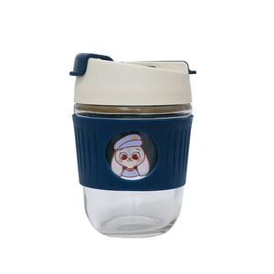 Одноразовые кофейные кружки <span class=keywords><strong>Peacock</strong></span> Blue Follow the Buckle, двойные стаканы для напитков с крышкой-соломинкой, 350 мл - Product Image 1