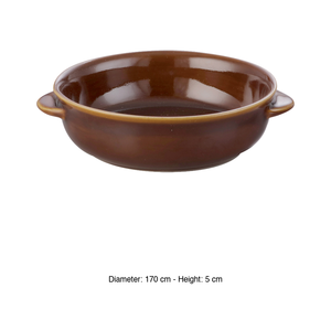 Plat de cuisson marron avec poignées 17 × 5 cm Mps - Product Image 3