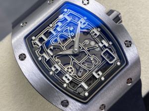 Reloj Mecánico de Lujo de la Mejor Calidad, Sumergible, 39 mm, Movimiento CRMA6, RM67-01, Aleación de Titanio, Esqueletizado, Reloj RM - Product Image 2