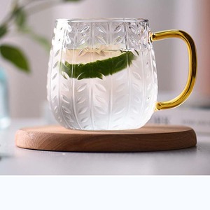 Vente chaude en gros Bouteille d'eau froide en verre transparent à motif d'épi <span class=keywords><strong>de</strong></span> <span class=keywords><strong>blé</strong></span>, grande capacité pour la préparation du thé - Product Image 4