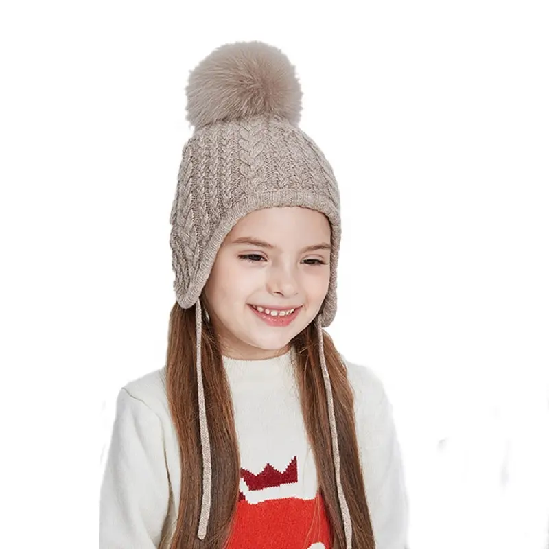 หมวกไหมพรมบังแดดสำหรับเด็ก,หมวกสวมศีรษะสุดเท่ห์หมวกกันหนาวสำหรับเด็ก