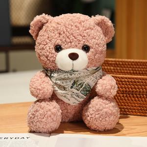 <span class=keywords><strong>Chocolat</strong></span> ours en peluche peluche <span class=keywords><strong>chocolat</strong></span> ours en peluche jouets mignon ours en peluche avec écharpe - Product Image 2