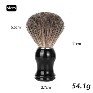 Spazzola da Barba Vintage per Uomo con Setole Morbide in Nylon e Manico in Legno, Ideale per Schiuma da Barba, Viso e <span class=keywords><strong>Collo</strong></span> - Product Image 3