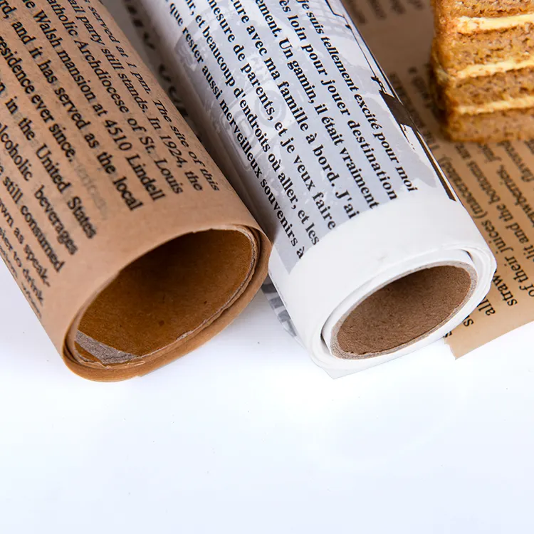 Eco-Friendly Non-Stick Silicon Silicone Parchment Paper Roll Bakeware Sets Print Parchment Paper