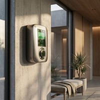 Nuevo Cargador de Pared para Vehículos Eléctricos con Protocolo Open Charge Point, 7kW-22kW AC, Carga Doméstica