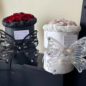 Decoración de Pastel <span class=keywords><strong>para</strong></span> el Día de San Valentín, Lámpara Luminosa con Forma de Mariposa Grande, Decoración de Flores <span class=keywords><strong>para</strong></span> <span class=keywords><strong>Cumpleaños</strong></span>, Hermosa Decoración de Ambiente - Product Image 1