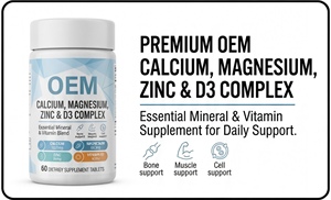 ยาเม็ดเคี้ยวเสริมสร้างกระดูกสำหรับผู้ใหญ่ แคลเซียม แมกนีเซียม ซิงค์ วิตามินดี3 <span class=keywords><strong>ราคา</strong></span>โรงงาน OEM - Product Image 2