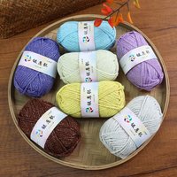 Argent Oignon Flash Soie Creux Fil De Coton Brillant DIY Crochet Chapeau et Sac Lin Tricoté À La Main Teint Motif
