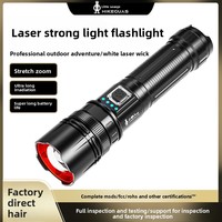 Lampe torche LED exclusive transfrontalière à haute intensité, éclairage extérieur ultra-lumineux, affichage numérique, mécanique