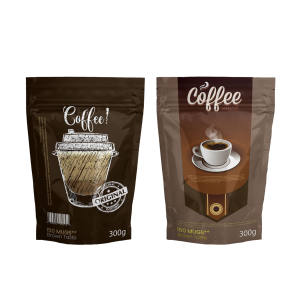 Sacchetti per Caffè Stampati con Valvola Degassificante e Chiusura a Zip, 250 <span class=keywords><strong>Grammi</strong></span>, Formato 4x6 per Caffè, Gelatine e Snack - Product Image 1