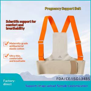 Ceinture de soutien d'épaule en spandex souple, respirante, invisible, anti-ventre, pour la grossesse mi-avancée, soulagement des douleurs dorsales, approuvée par la FDA, printemps-été - Product Image 4