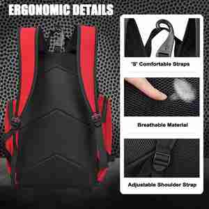 Mochila Deportiva Impermeable de Gran Capacidad con Compartimento para Zapatos, Interior Multicapa y Detalles Ergonómicos - Product Image 6