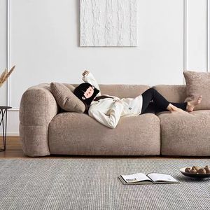 New Wholesale Hersteller Komfortable Modern Design Wohnzimmer Sofa mit verstellbarer Unterstützung Luxus Günstige Chenille Stoff Sofas - Product Image 3