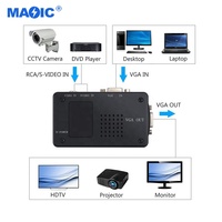 Convertisseur vidéo pour appareils électroniques grand public, adaptateur AV S-Video vers VGA, boîtier de conversion RCA vers VGA