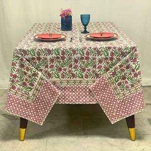<span class=keywords><strong>Tovaglia</strong></span> in <span class=keywords><strong>Cotone</strong></span> con Stampa Floreale <span class=keywords><strong>Rosa</strong></span> e Verde, Copritavolo Rettangolare Personalizzato in Stile Europeo per Ristoranti e Matrimoni - Product Image 1