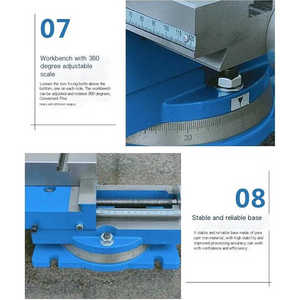 <strong>Precision</strong> <strong>Cross</strong> <strong>Slide</strong> Working <strong>Table</strong> for Milling Machine <strong>Swivel</strong> <strong>Base</strong> with Fixed <strong>Base</strong> for Mailing and Drill - Product Image 5