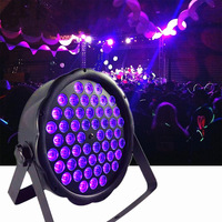 54 projecteurs LED RGBWA + 12 projecteurs UV violets, éclairage de fond de scène, lumière d'ambiance laser KTV