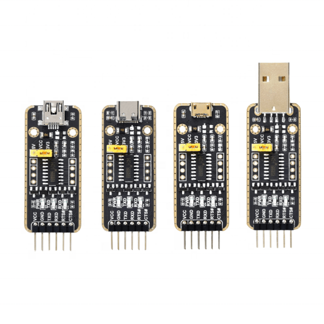 CH343 USB to UART Universal Serial Communication Module USB Micro/Mini/Type-A/ Type-C Interface High Baud Rate Transmission