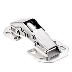 Charnière à fermeture douce en acier inoxydable de 3 pouces à montage en surface pour porte de placard ou d'armoire de cuisine - Product Image 3