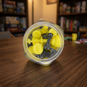 Piezas de ajedrez pequeñas de Color negro y amarillo, venta al por mayor, juego de mesa de plástico amarillo y negro para jugadores de ajedrez, uso práctico - Product Image 3