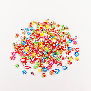 CHENXI Rodajas de Arcilla Polimérica para Slime, 500g, Mezcla de Colores de Copo de Nieve y Calcetín, Suministros para Manualidades Navideñas - Product Image 3