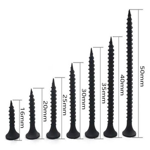 Fine/Coarse Thread Black Phosphate <b>Flat</b> Bugle Head Drywall <b>Screw</b> Gypsum - Product Image 1