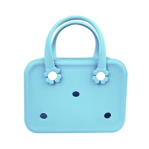 Mini bolso cuadrado de EVA impermeable de lujo, patrón de leopardo a la moda con asas dobles, tamaño pequeño para uso en la playa de viaje para <span class=keywords><strong>niñas</strong></span> - Product Image 1