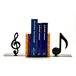 مذكرة موسيقية تصميم حديث كتاب معدني حامل دفاتر مخصصة حار بيع مكتبة الديكور