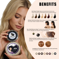 Anneaux micro pour extensions capillaires en gros, marque privée, 1000 pièces par rouleau, perles 3.0*1.6*2.0 mm, anneaux nano en silicone pré-chargeés de qualité supérieure