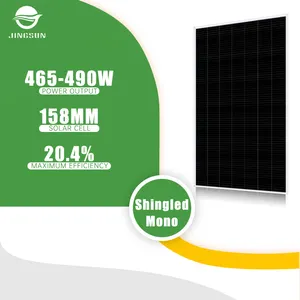 景顺热卖带瓦太阳能电池板158毫米560电池465W 490W太阳能模块现货