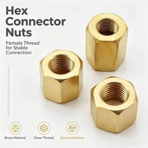 Suministro Directo de Fábrica: Tuercas de Acoplamiento de Latón, Tuercas Hexagonales de Latón Sólido, Conectores de Varilla Roscada Larga, Soluciones de Fijación, Servicio OEM - Product Image 6