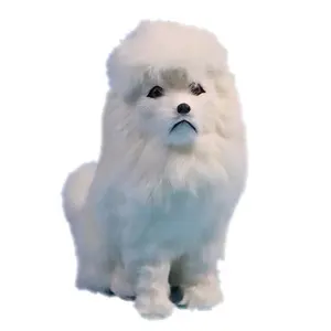 Real Life Mainan Putih Anjing Dioperasikan Baterai Furreal Friend Anjing