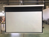 Écran de projection motorisé mural et de plafond XJK de qualité supérieure, 150 pouces, 16:9, 4:3, blanc mat, pour cinéma