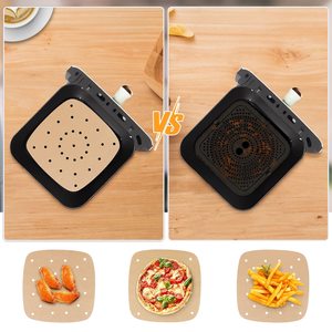 Air Fryer Perforated Disposable Non-stick Oil-Free Parchment Paper <b>Baking</b> Liners 23cm Oven Safe - Product Image 3