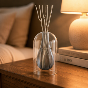 Clear Glass Aroma <strong>Diffuser</strong> Bottle With Inner Vase and Reed Sticks Fragrance <strong>Container</strong> for Home Office Hotel Decor Supply - Product Image 1
