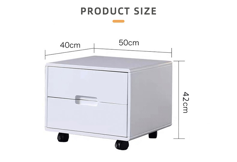 Modern white solid wood bedside table nightstand with drawers bedroom furniture