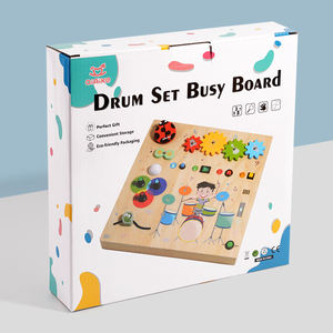 Tableau d'activités en bois haut de gamme pour enfants, personnalisable, avec options OEM/ODM, jouet de développement pour l'apprentissage précoce - Product Image 2