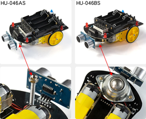 51 MCU voiture intelligente à ultrasons évitement d'obstacles suivi de voiture allant robot programmation bricolage kit de voiture - Product Image 5