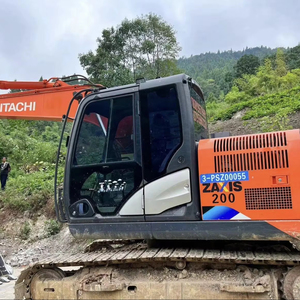 Excavadora Usada Japonesa 95% Nueva, Hitachi ZX200 Original de 20 Toneladas, Excavadora de Cadenas Hitachi 200 de Segunda Mano en Venta - Product Image 5