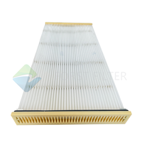 Éléments filtrants à panneaux plats en fibre synthétique POLYPLEAT personnalisés en usine, pré-filtre, plaque de collecteur de poussière, nouvelle efficacité de 99% pour