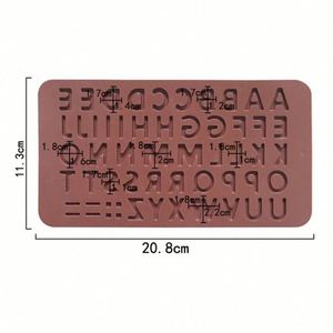 Moule en résine en forme de 26 mots anglais, moules en silicone pour chocolat, moule à fondant OEM/ODM - Échantillon d'usine - Product Image 2