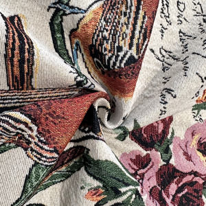 Tessuto Jacquard personalizzato con <span class=keywords><strong>fiori</strong></span> motivi <span class=keywords><strong>di</strong></span> uccelli in filo tinto per la casa per abbigliamento borse da donna tappezzeria e tende - Product Image 6