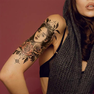 Adesivi per Tatuaggi Temporanei Personalizzabili in Stile Europeo-Americano, Ecologici e Non Tossici, Design Floreale per Braccio, Impermeabili - Product Image 3