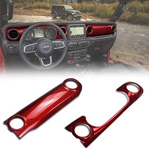 ABS แผงหน้าปัดคอนโซลกลางสำหรับ JEEP Wrangler <span class=keywords><strong>JL</strong></span> 2018-2021/JEEP Gladiator JT ตกแต่งภายใน2020 - Product Image 4